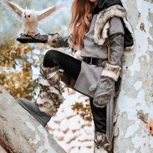 Chasing Fireflies Girls Snow Warrior Costume Size 8